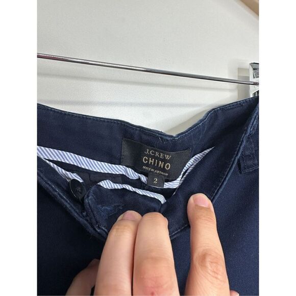 J. Crew Shorts Womens 2 Navy Blue Chino With Pockets - Picture 6 of 7